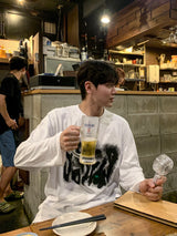 ブリックプリンテッドロングスリーブ
