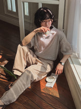 コーチットベルトワイドパンツ
