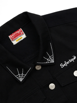 1/2 WEB TRUCKER DENIM JACKET (BLACK)