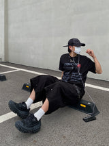 Teach Tokyo lettering short-sleeved T-shirt 3C