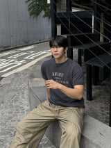 Army pigment dyeing short sleeve t-shirt