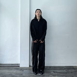 Patterned Side-Line Trousers
