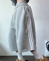 SIDE PINTUCK TRACK BALLOON BERMUDA PANTS ❤🤎🖤🩶🩷6COLOR