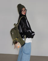 [UNISEX] Track Glossy Windbreaker Jersey Jacket