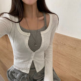 [BELLIDE MADE] Round Rib Slim Fit Cardigan