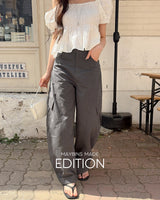 [MADE] Chemi curved wide pants