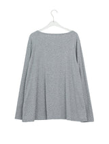 26SS★ [BAONHAUS] ラテ フラワー オーバー ロングスリーブ Tシャツ