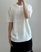 Weave Boucle Lace Round Knit