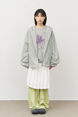 (W) Has Pleats Wrap Skirt