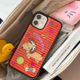 Music Puppy Orange Epoxy Phone Case