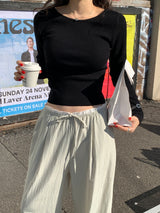 [MADE] BORRETT SHIRRING STRAP PANTS