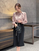Arnel Unbalanced Slit Mermaid Skirt