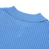 LMN Romal Air Cool Bali Open Collar V-Neck Short Sleeve Knitwear (10 colors)