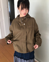 カオンカジュアルコットンフーディジャンパー