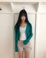 Yadin Ribbed Open Cardigan