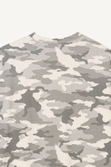 カモプリントオーバーサイズTシャツ