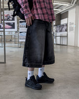 リバースオールドバミューダデニムパンツ