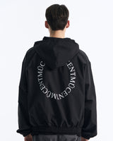 BACK ROUND WINDBREAKER (Black, Charcoal)