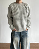 Bark Zipper Round Knit