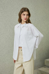 BRIGHT OVERSIZED SHIRT / WHITE