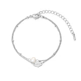 mirage pearl chain bracelet_gold