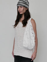 Jeanne Suede Shoulder Bag_Ivory
