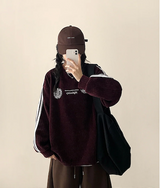 テッドトラックポイントリブスウェットシャツ