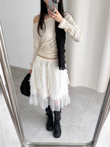 petal sha lace skirts (3color)