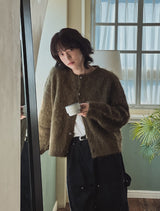 Prague Wool Hair Cardigan