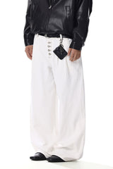 Five-Buttons Curved Jeans