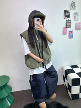トラックカーゴストリングパディングパンツ ❤🖤🤎💚💙5カラー