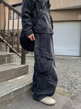 Itsu diagonal cargo denim
