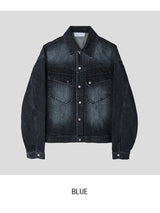Bor Washed Western Denim Jacket