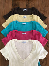 パートンディープVネック半袖Ｔシャツ