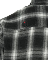Mwoong Check Flannel Shirts(BLACK)