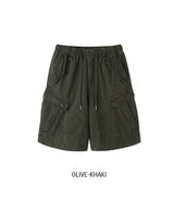 Keshi Pigment Washed Cargo Bermuda Shorts