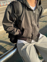 Oxford heavy hooded jacket