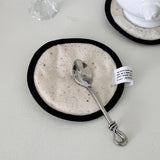 cookie cream towel & tea coaster