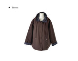 Rumber Check Color Matching Overfit Hood Padding Jumper