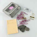 House Silver Mini Tin Case(Blue)