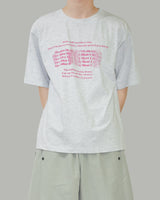 Bling lettering short sleeve t-shirt