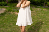 Romantic slip dress_ivory