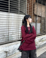 Ato Boat Neck Loose Knitwear