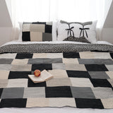 Patchwork Reversible Cotton Summer Blanket - L Size