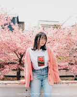 ヤヨイサクラショートスリーブTシャツ ホワイト / 白TEE