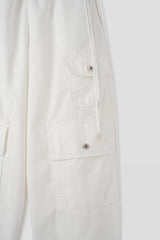 Multi-pocket non-fade shirring cargo pants (2c)