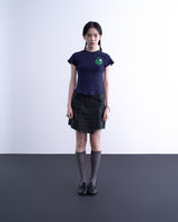 Heartlock Dot Crop T-shirt (Navy)