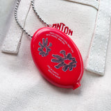 BORN IN CODE Coral Reef Coin Wallet Keyring (Red)