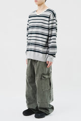 Tora Open Striped Knit (3color)