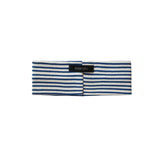 Stripe Waffle Head Band (blue/ivory)